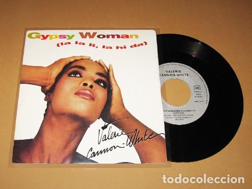 Discos de vinilo: VALERIE CANNON - GYPSY WOMAN (LA LA LI, LA HI DA) - SINGLE - 1991 / CRYSTAL WATERS EN VERSION DANCE
