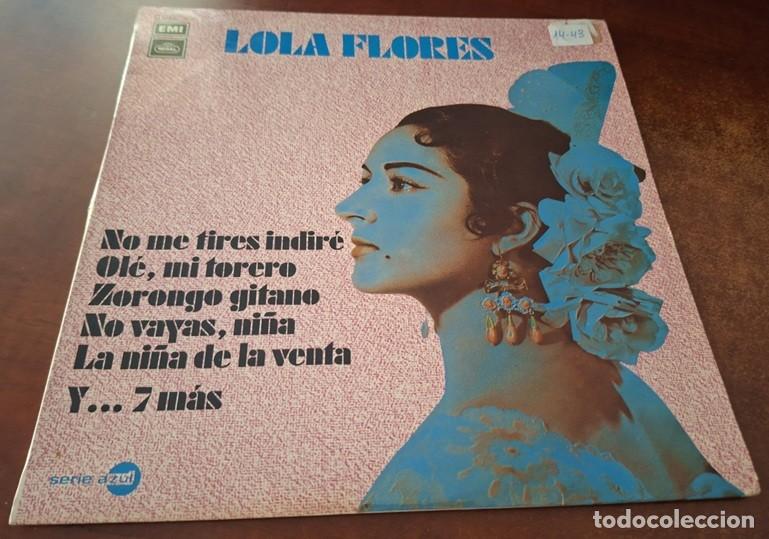 Discos de vinilo: Lola Flores &ndash; No me tires indir&eacute; &ndash; REGAL J 040 &ndash; 20.799 &ndash; 1972