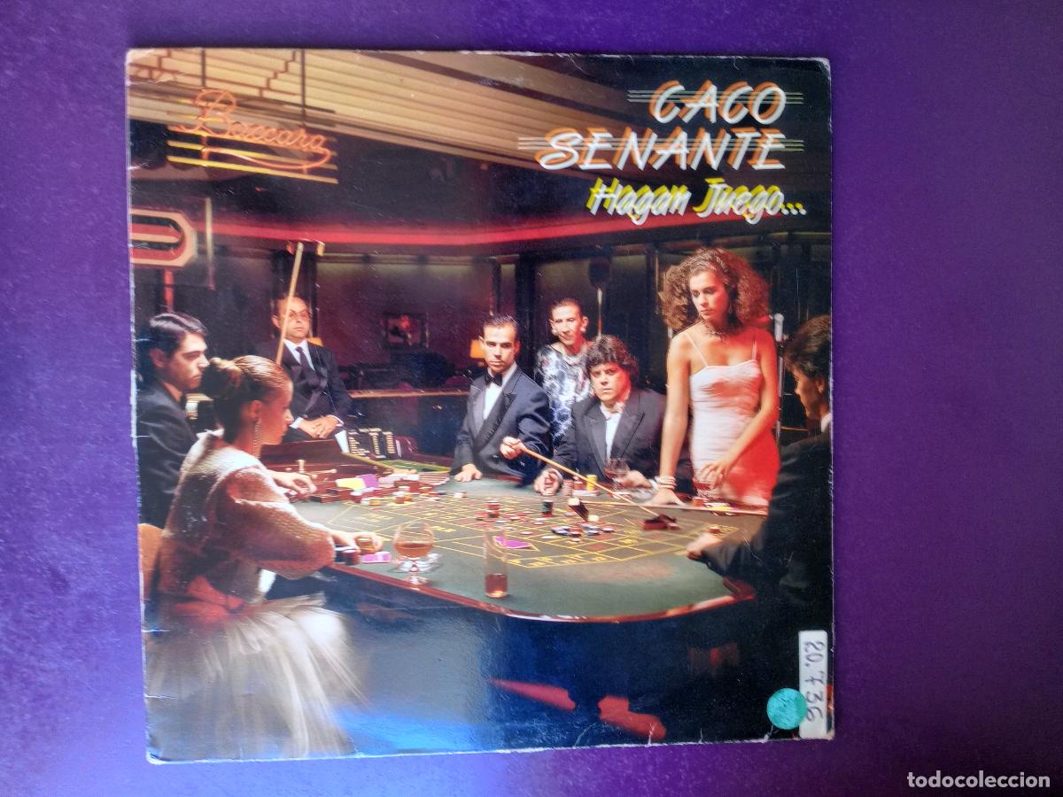 Discos de vinilo: CACO SENANTE - HAGAN JUEGO - LP EMI 1985 - SALSA CANARIA - SE&Ntilde;ALES DE USO LEVES