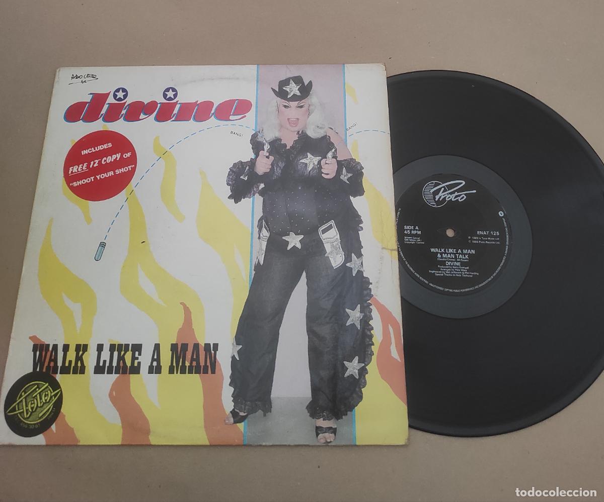 Discos de vinilo: Divine &lrm;&ndash; Walk Like A Man-MAXI-UK-1985-