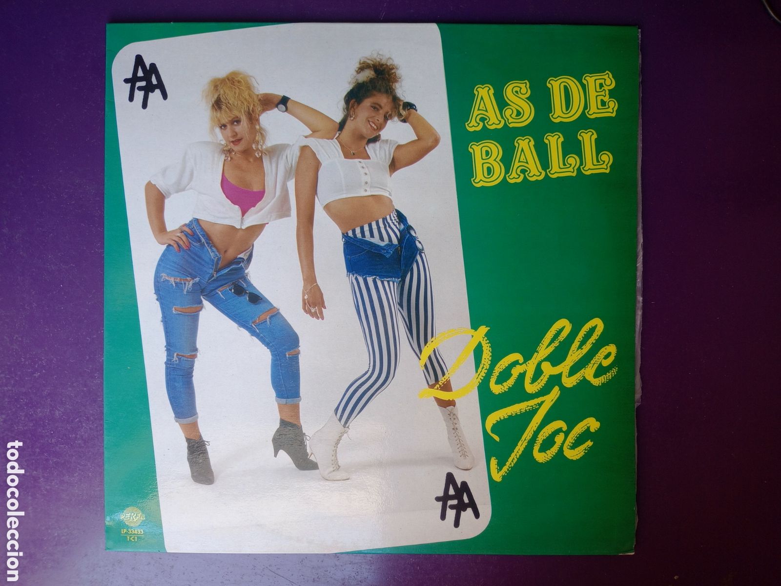Discos de vinilo: Doble Joc &lrm;&ndash; As De Ball - LP PERFIL 1991 - DISCO POP 90'S - MIX EXITOS, VERSIONES EN CATALAN