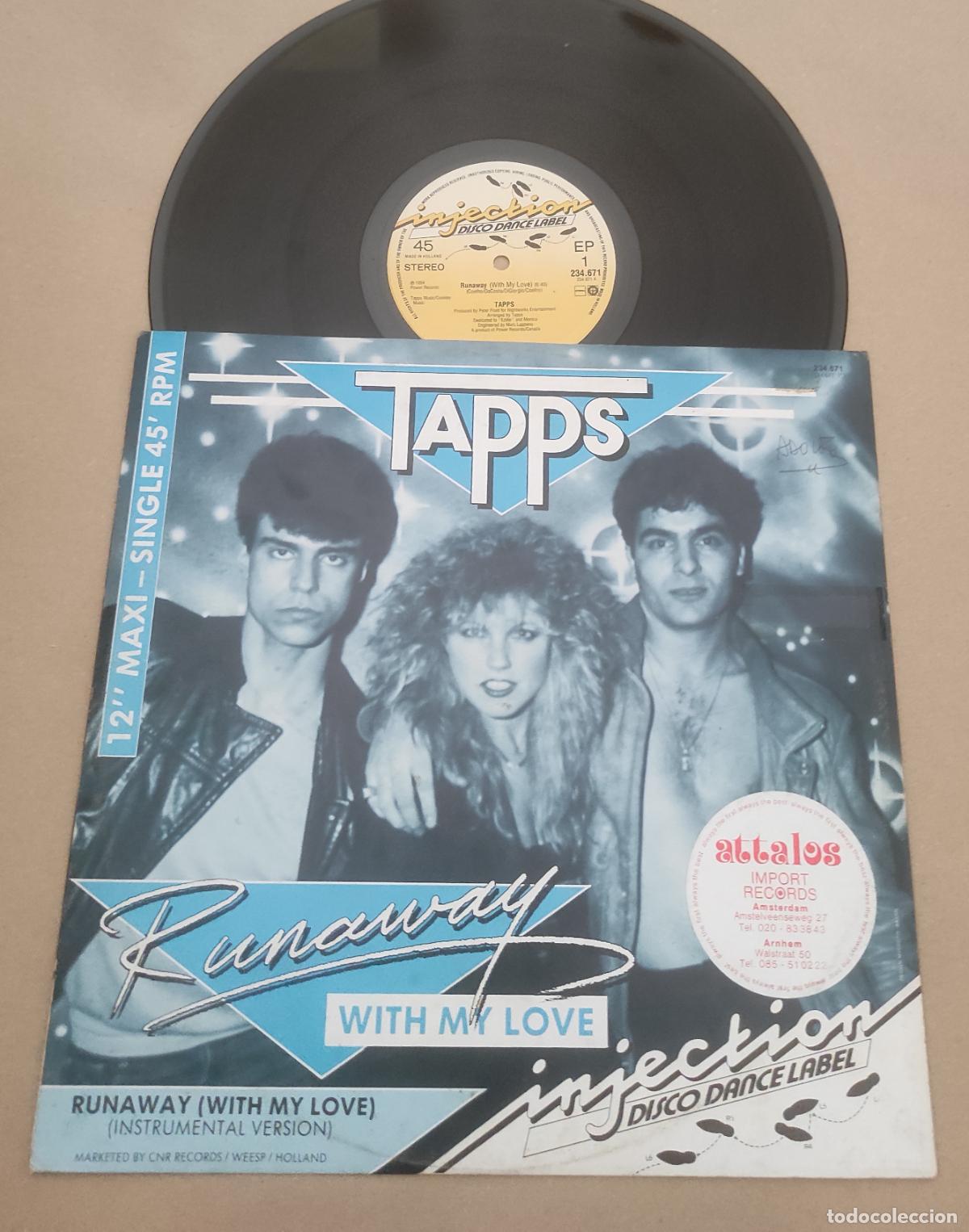 Discos de vinilo: Tapps &ndash; Runaway (With My Love)-MAXI-ORIGINAL-1984-DIFICIL!!