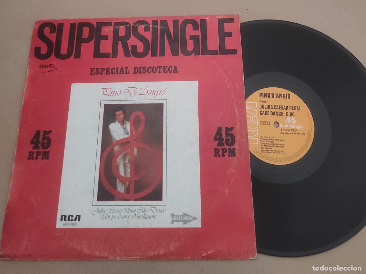 Discos de vinilo: PINO D'ANGI&Oacute; - JULIUS CAESAR PLUM CAKE DANCE / UN PO' D'UVA ED UN LIQUORE - MAXI
