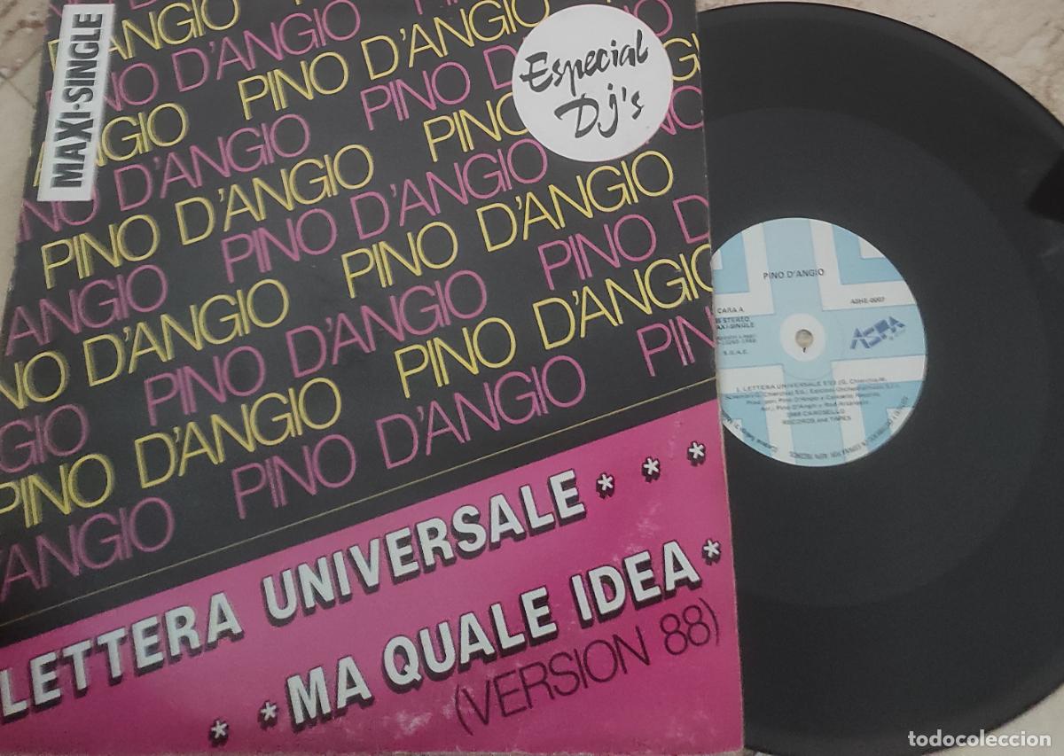 Discos de vinilo: .PINO D'ANGI&Oacute; -- MA QUALE IDEA ... REMIX 88.. VERSION LETTERA UNIVERSALE..-- ESPECIAL DJ'S