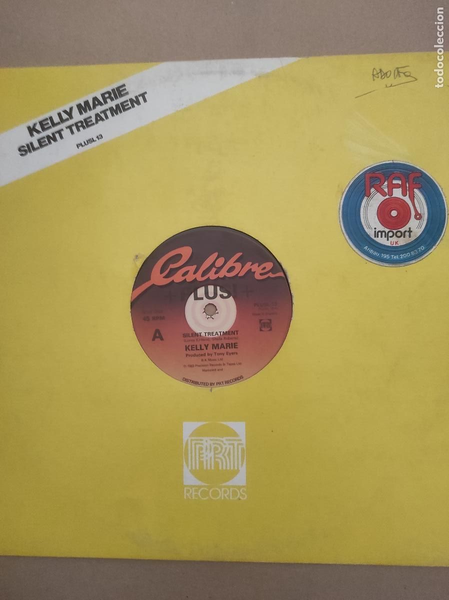 Discos de vinilo: Kelly Marie &ndash; Silent Treatment-MAXI-ORIGINAL-INGLES-
