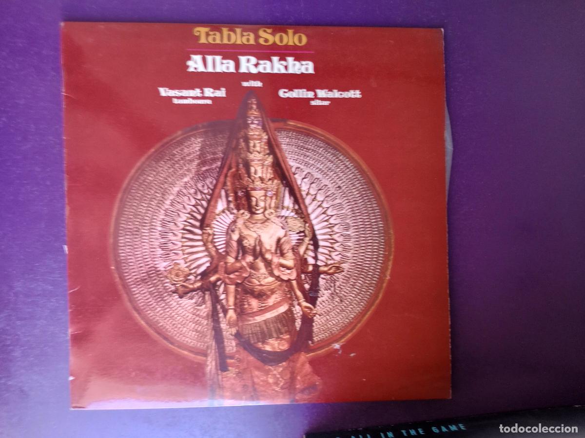 Discos de vinilo: Alla Rakha &lrm;&ndash; Tabla Solo - LP hispavox 1978 - VASANT RAI + COLLIN WALCOTT - FOLK INDIA