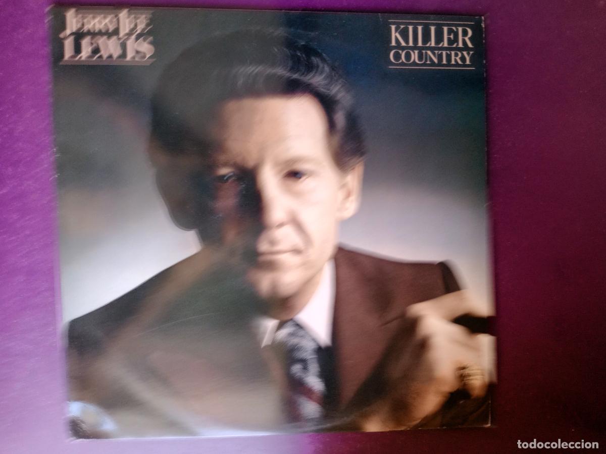 Discos de vinilo: Jerry Lee Lewis &lrm;&ndash; Killer Country - LP EDSEL 1987 - COUNTRY, ROCK N ROLL - SIN APENAS USO