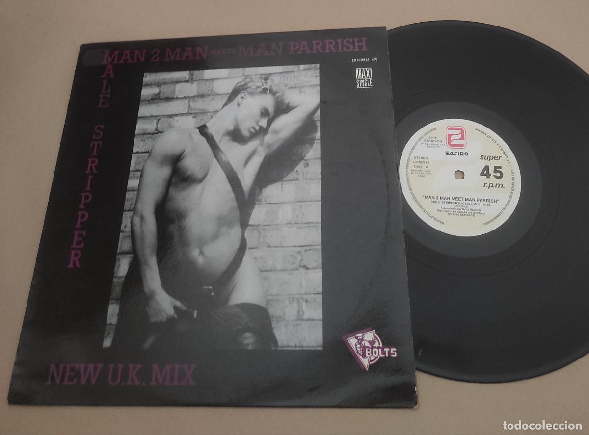 Discos de vinilo: Man 2 Man, Man Parrish &ndash; Male Stripper-MAXI-ESPA&Ntilde;A-