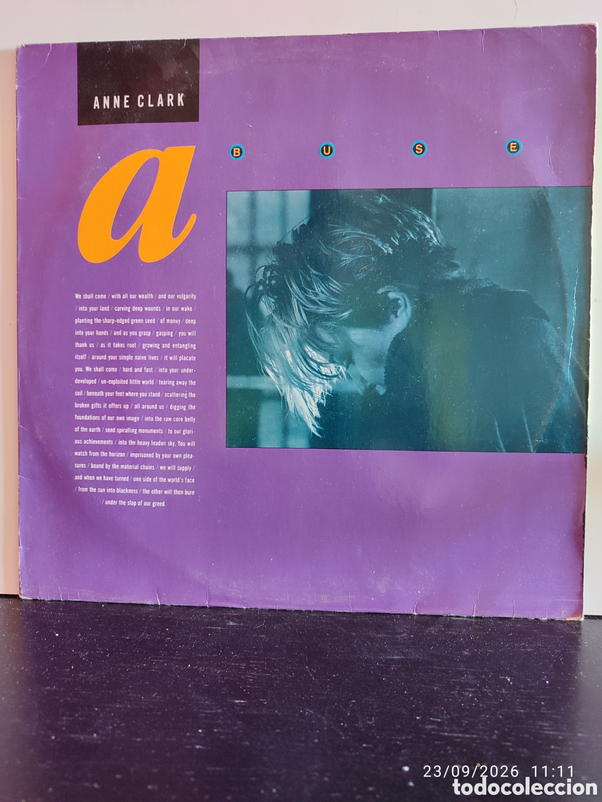 Discos de vinilo: Anne Clark &ndash; Abuse VINILO