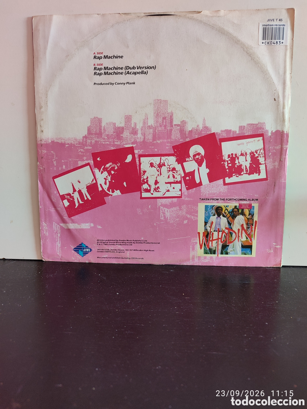 Discos de vinilo: Whodini &ndash; Rap Machine - Foto 2