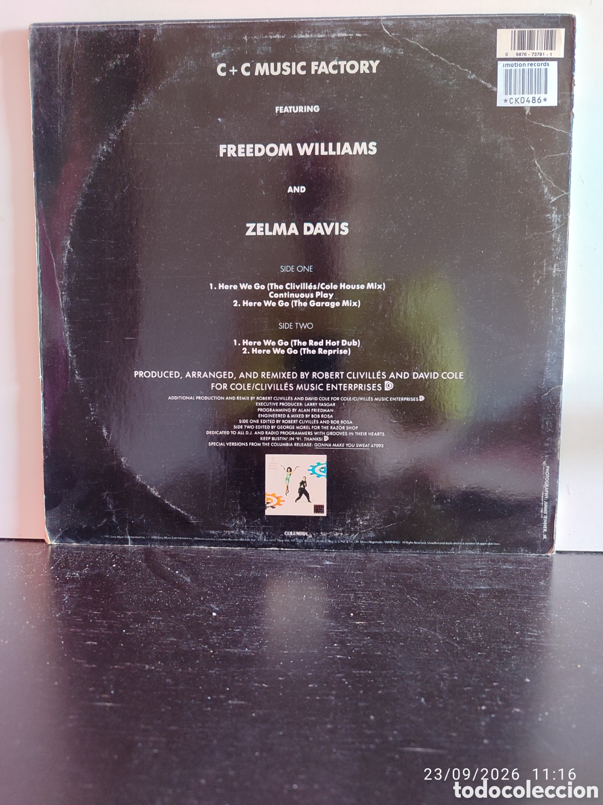 Discos de vinilo: C + C Music Factory &ndash; Here We Go - The Remixes - Foto 2
