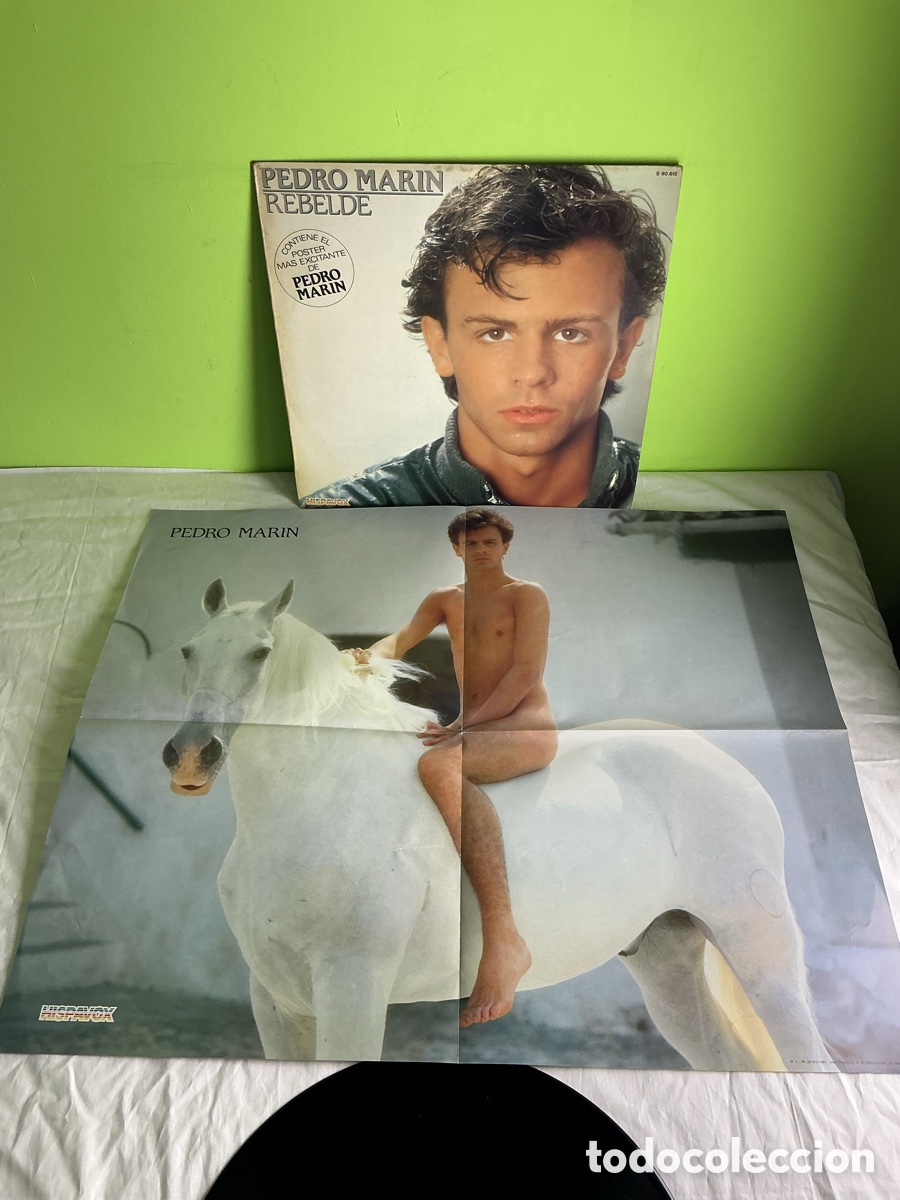 Discos de vinilo: PEDRO MAR&Iacute;N &ndash; REBELDE &ndash; LP ORIGINAL HISPAVOX CON P&Oacute;STER - Foto 7