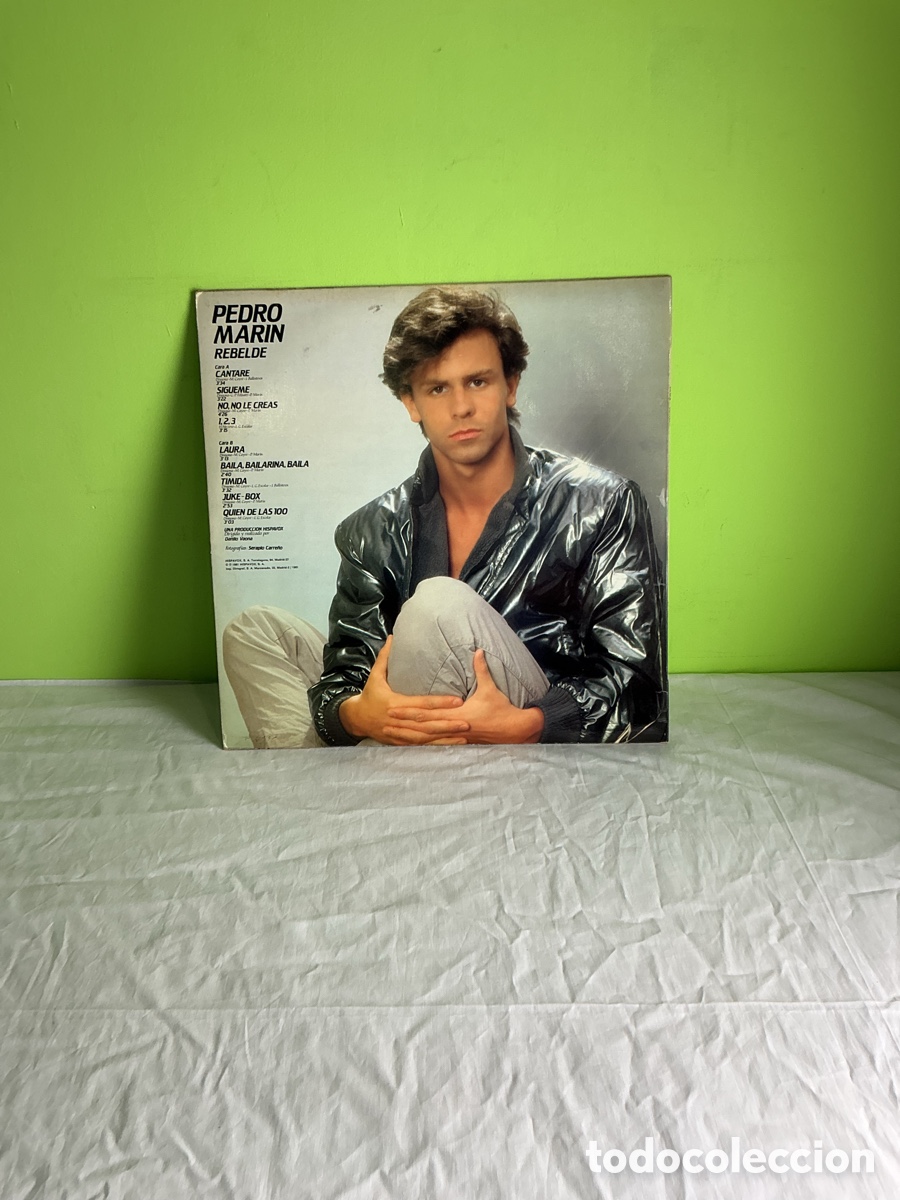 Discos de vinilo: PEDRO MAR&Iacute;N &ndash; REBELDE &ndash; LP ORIGINAL HISPAVOX CON P&Oacute;STER - Foto 9