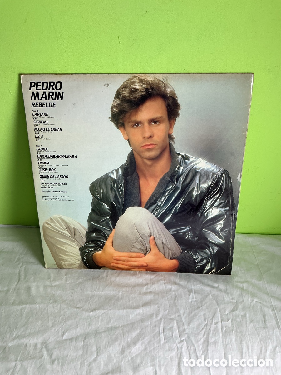 Discos de vinilo: PEDRO MAR&Iacute;N &ndash; REBELDE &ndash; LP ORIGINAL HISPAVOX CON P&Oacute;STER - Foto 10