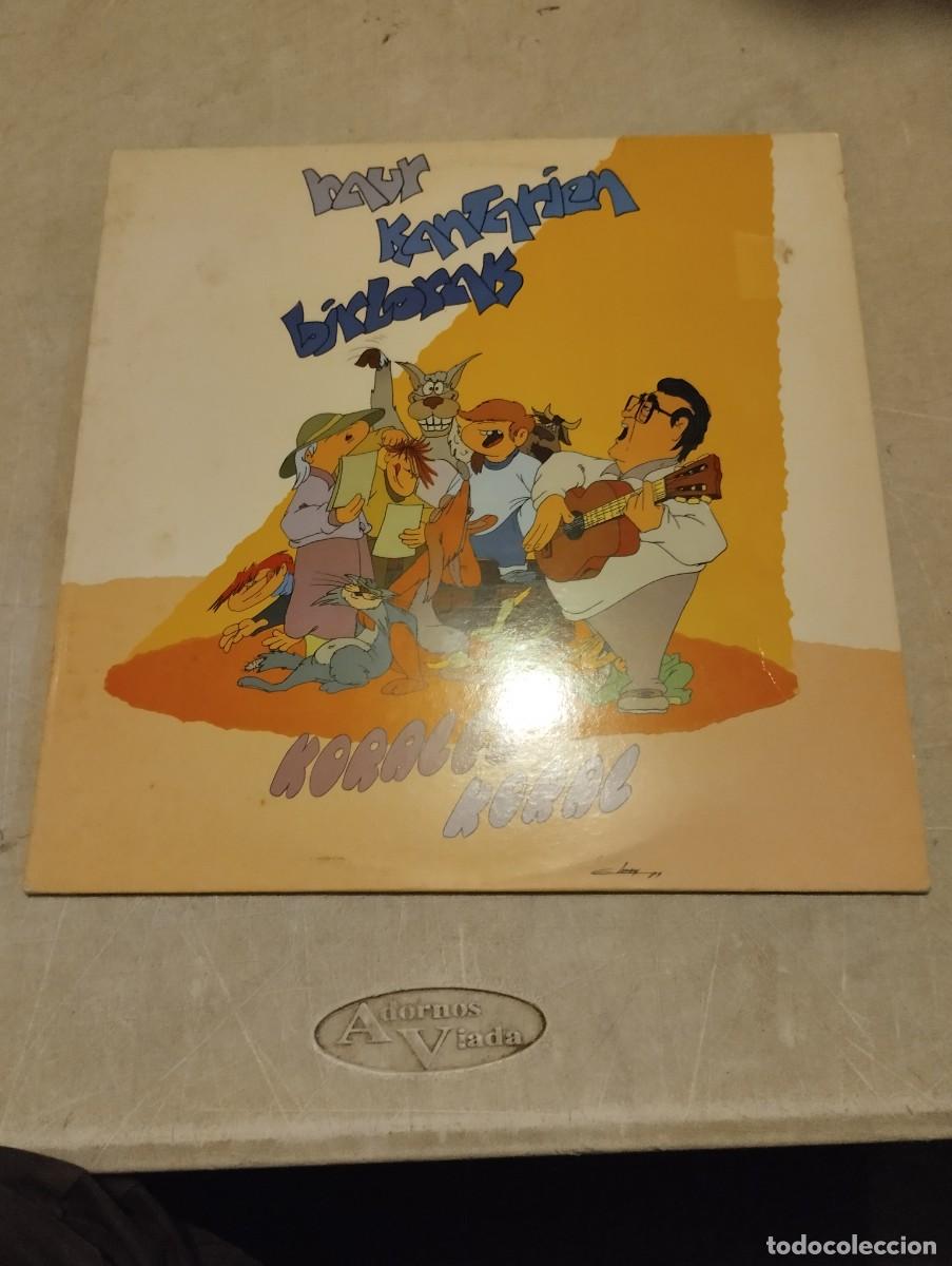 Discos de vinilo: HAUR KANTARIEN BIRLORAK LP KORALEZ KORAL INSERT LETRAS
