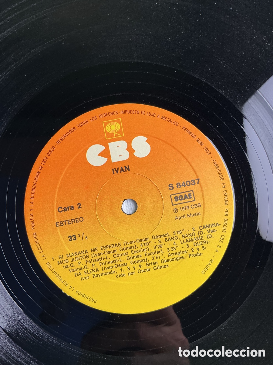 Discos de vinilo: IV&Aacute;N &ndash; A SOLAS &ndash; LP ORIGINAL CBS 1980 CON ENCARTES - Foto 6