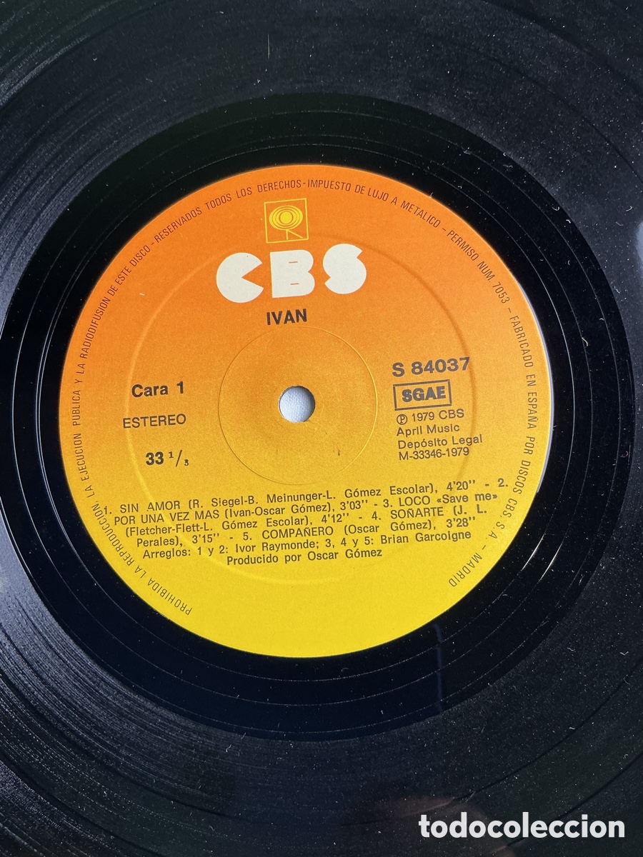 Discos de vinilo: IV&Aacute;N &ndash; A SOLAS &ndash; LP ORIGINAL CBS 1980 CON ENCARTES - Foto 8