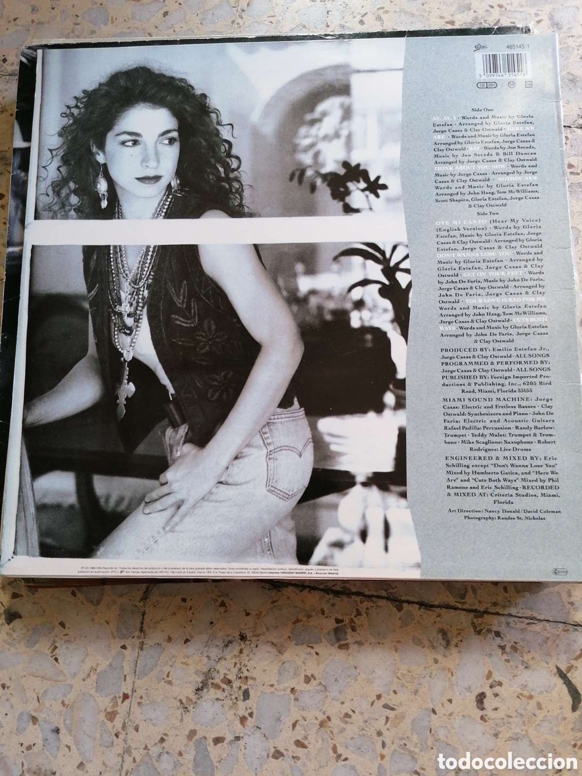 Discos de vinilo: LP GLORIA ESTEFAN CUTS BOTH WAYS 1989 ESPA&Ntilde;A EX INSERT - Foto 2