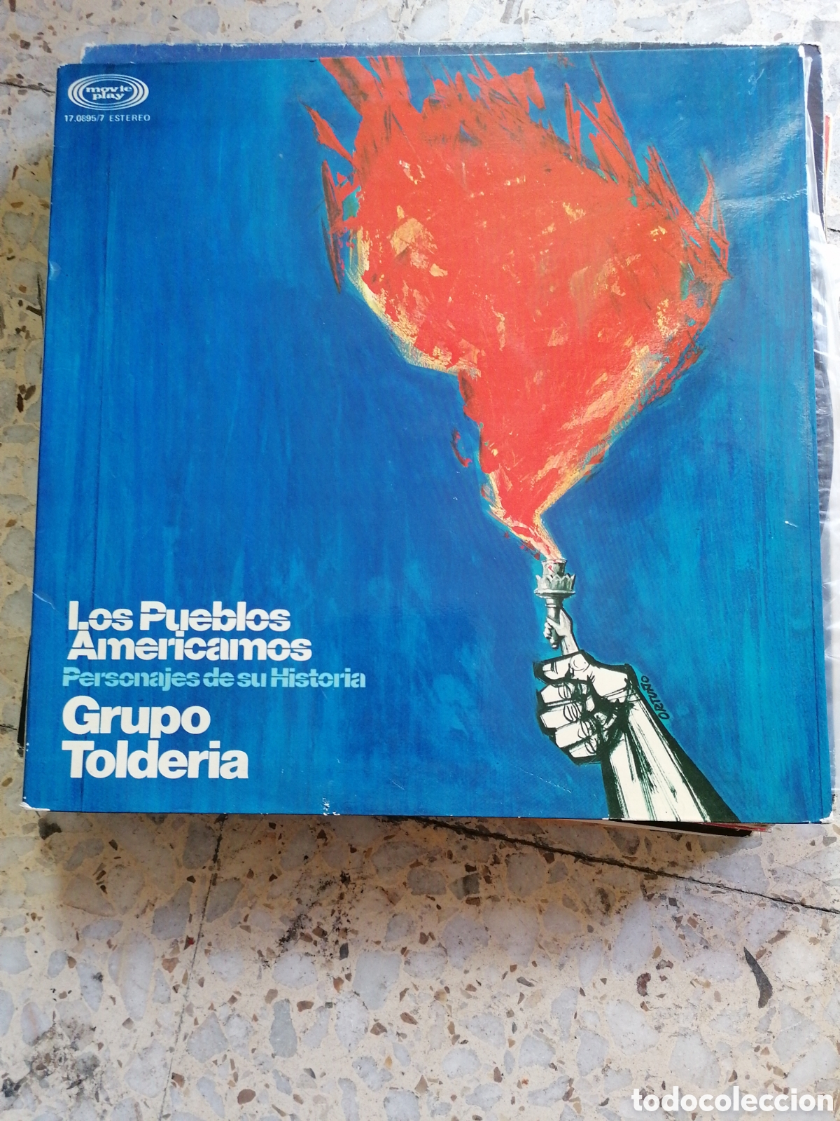 Discos de vinilo: LP GRUPO TOLDERIA LOS PUEBLOS AMERICANOS 1976 ESPA&Ntilde;A PORTADA DOBLE EX