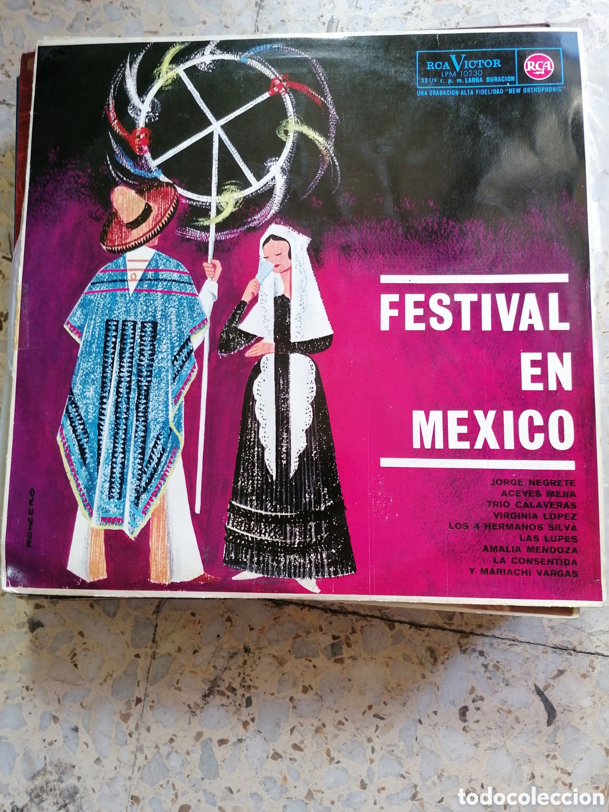 Discos de vinilo: LP FESTIVAL EN MEXICO JORGE NEGRETE 1963