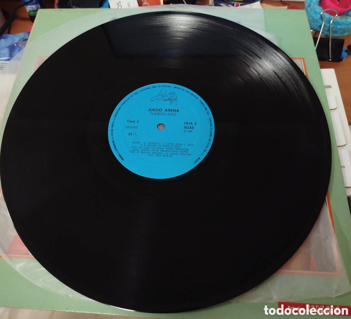 Discos de vinilo: Juegoarena - Planeta azul - Foto 2
