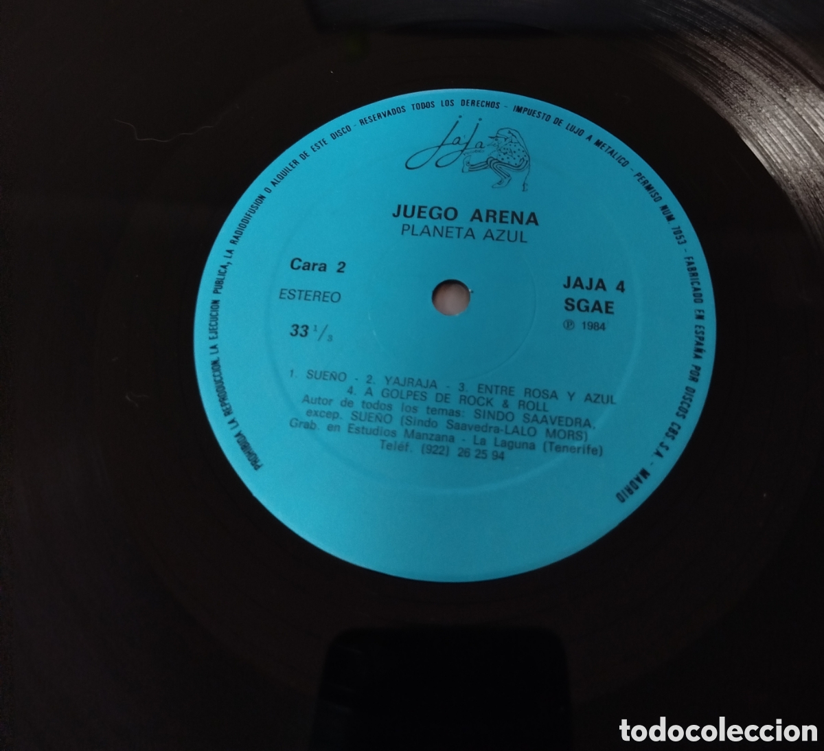 Discos de vinilo: Juegoarena - Planeta azul - Foto 3