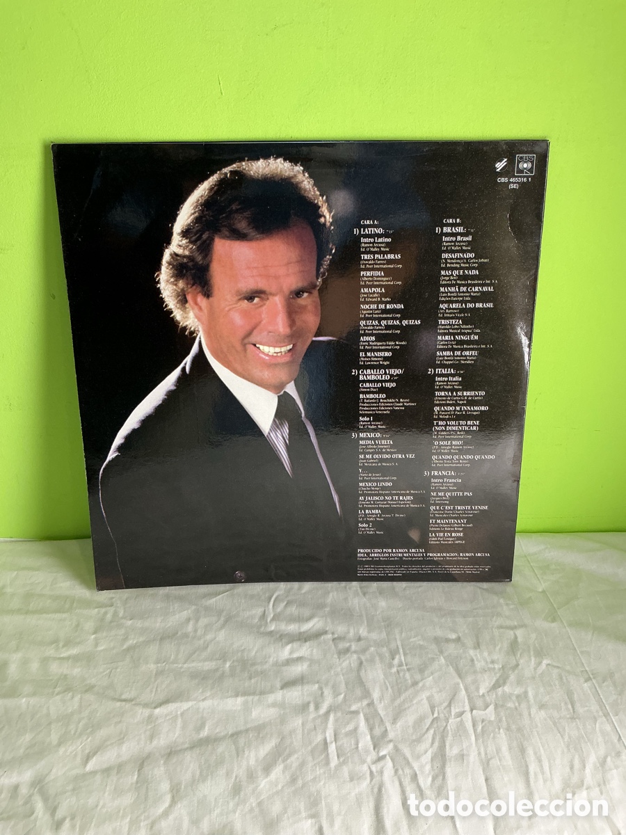 Discos de vinilo: JULIO IGLESIAS &ndash; RA&Iacute;CES &ndash; LP ORIGINAL CBS CON ENCARTE