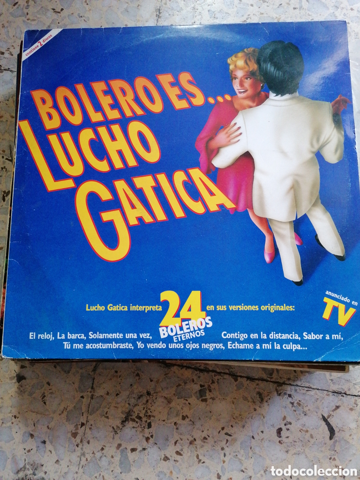 Discos de vinilo: 2 LP BOLERO ES LUCHO GATICA 1990 ESPA&Ntilde;A