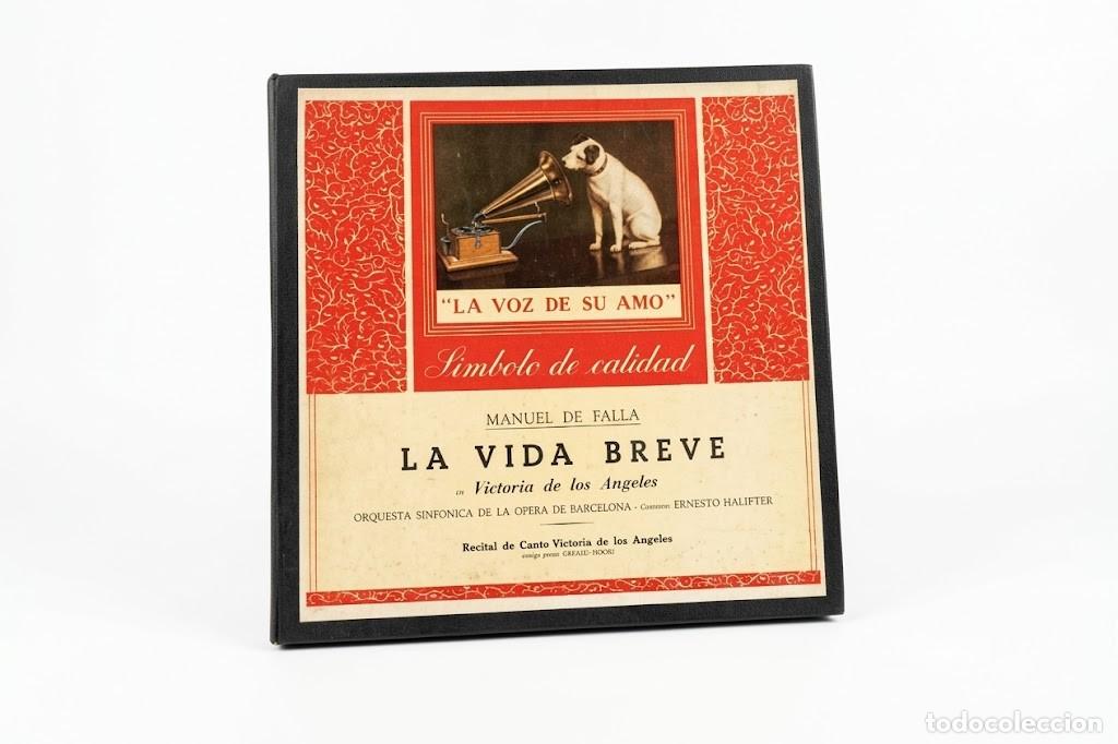 Discos de vinilo: MANUEL DE FALLA LA VIDA BREVE - VICTORIA DE LOS ANGELES GERALD MOORE - CAJA LP - LA VOZ DE SU AMO