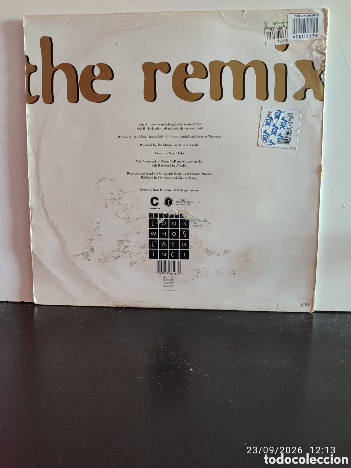 Discos de vinilo: Dr. Alban &ndash; Look Whos Talking! (The Remix) - Foto 2