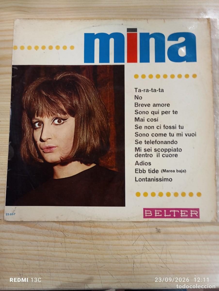 Discos de vinilo: LP - Mina - Mina - Sello Belter 1967 - Edicion Espa&ntilde;ola