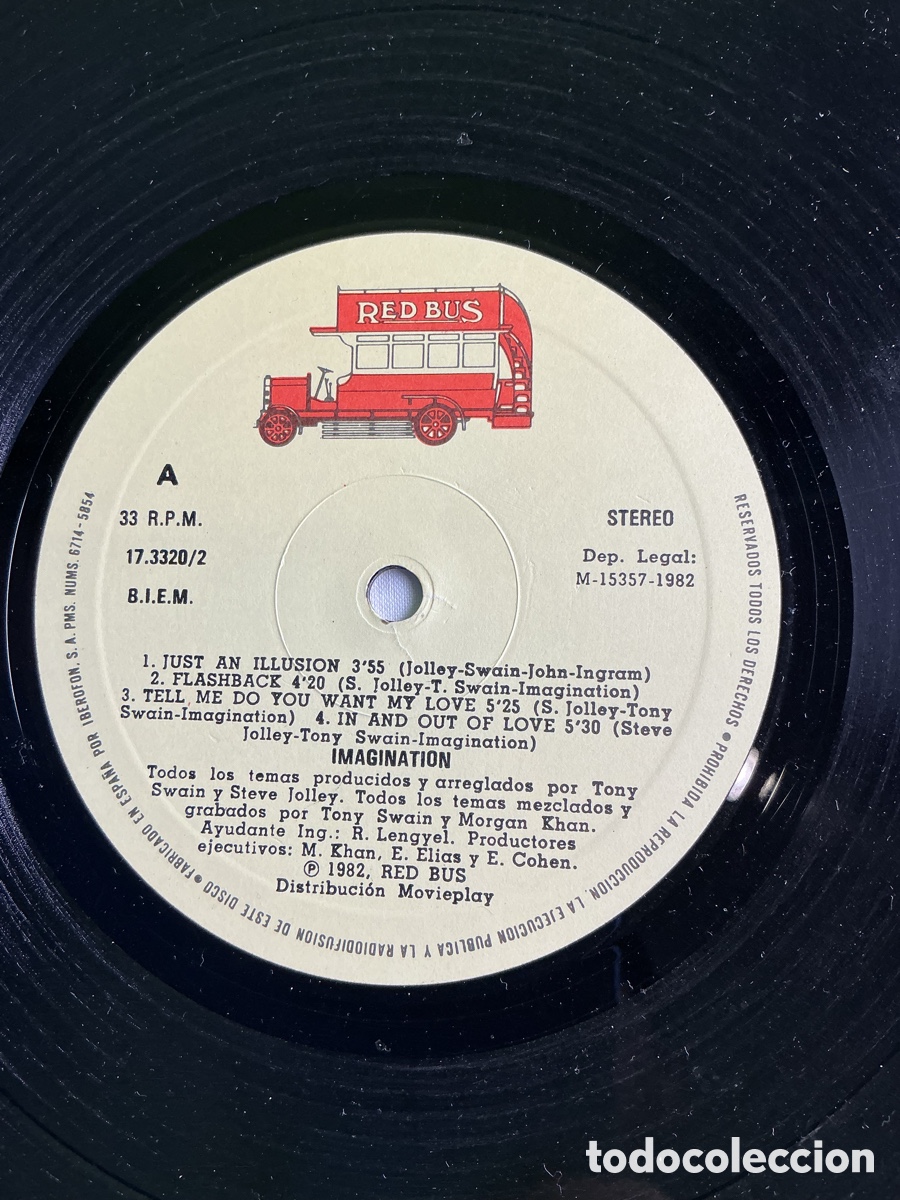 Discos de vinilo: IMAGINATION &ndash; BODY TALK / JUST AN ILLUSION &ndash; LP VINILO - Foto 5