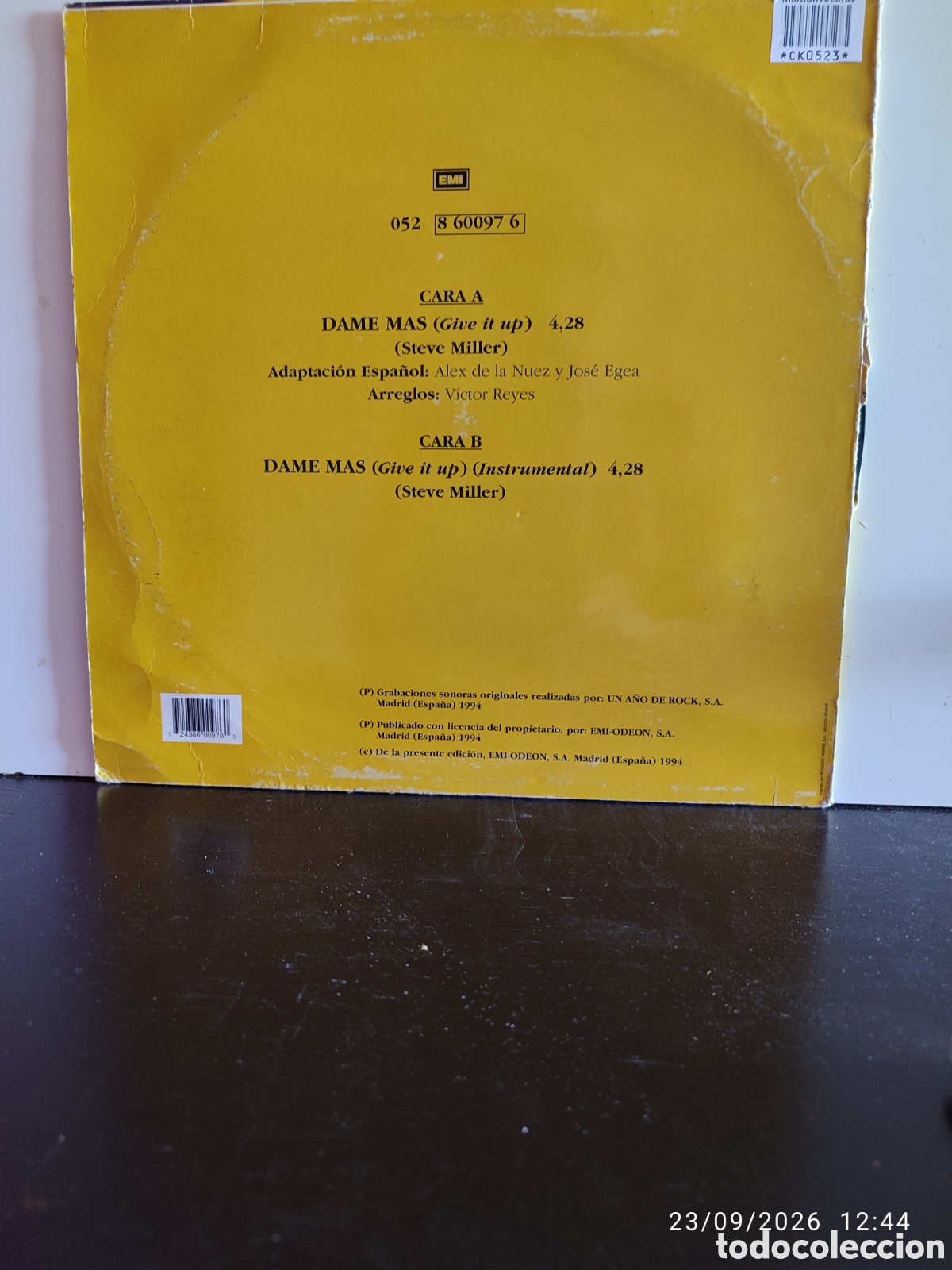 Discos de vinilo: Alex De La Nuez &ndash; Dame Mas - Foto 2
