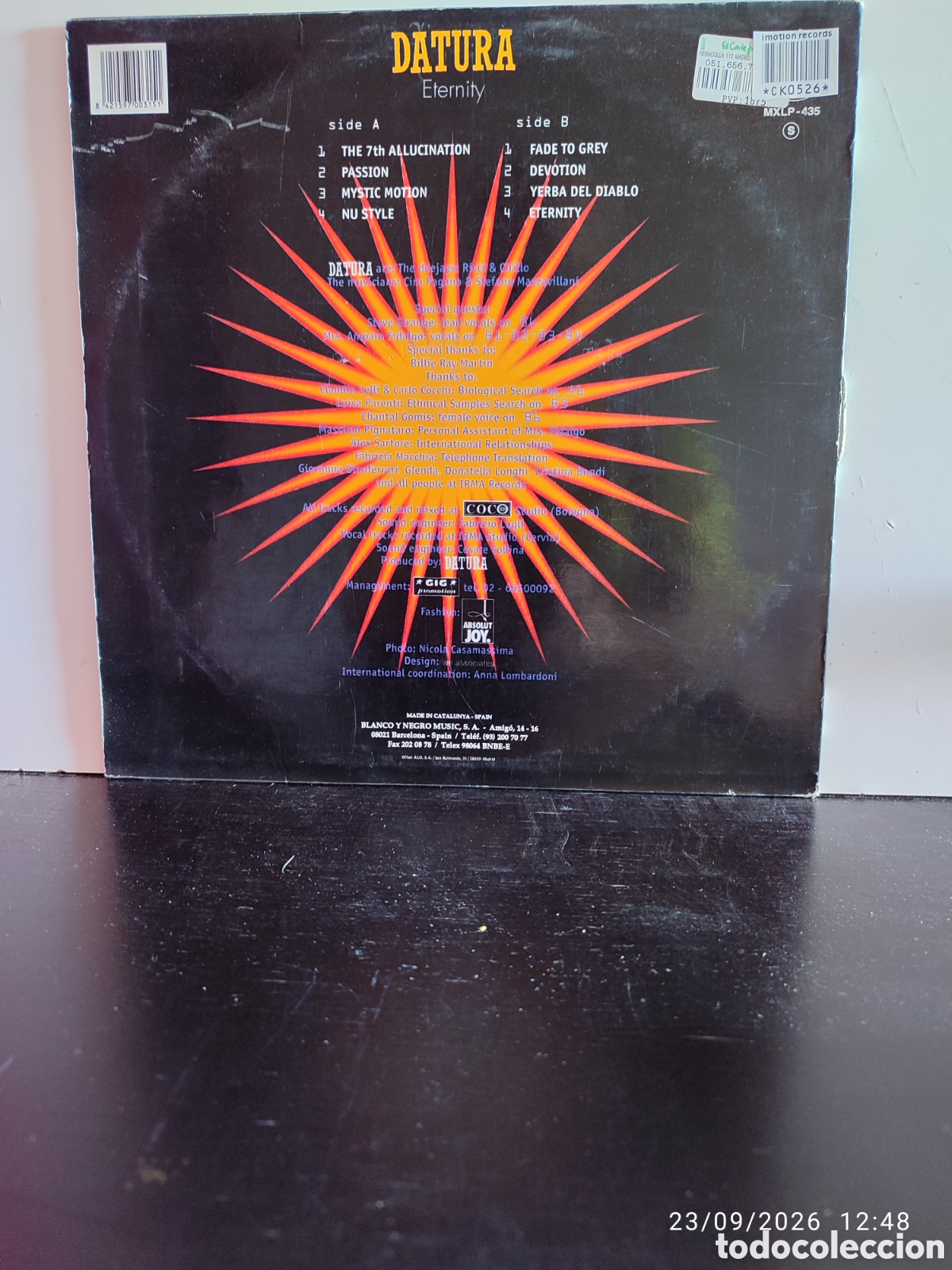 Discos de vinilo: Datura &ndash; Eternity VINILO - Foto 2