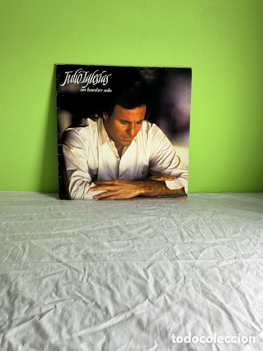 Discos de vinilo: JULIO IGLESIAS &ndash; UN HOMBRE SOLO &ndash; LP ORIGINAL CBS 1987