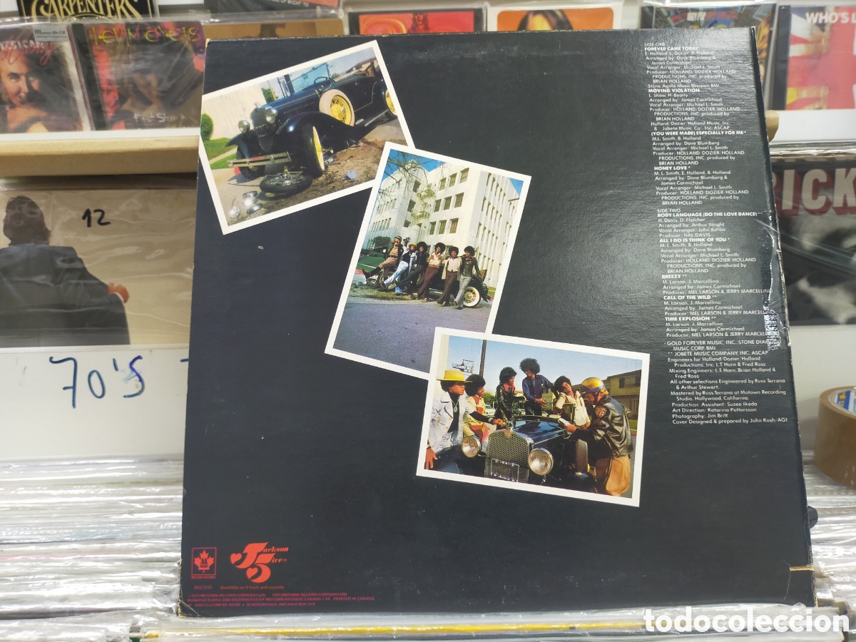 Discos de vinilo: The Jackson 5 lp moving violation canada - Foto 3