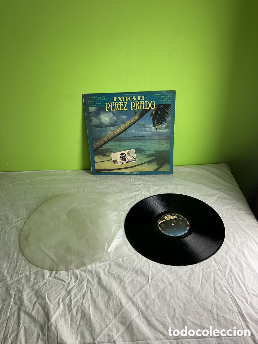 Discos de vinilo: P&Eacute;REZ PRADO &ndash; &Eacute;XITOS DE P&Eacute;REZ PRADO &ndash; LP EPIC 1981 - Foto 2