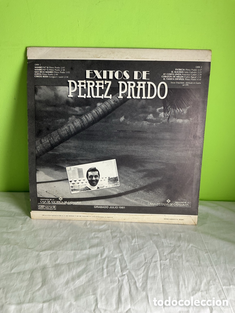 Discos de vinilo: P&Eacute;REZ PRADO &ndash; &Eacute;XITOS DE P&Eacute;REZ PRADO &ndash; LP EPIC 1981 - Foto 7