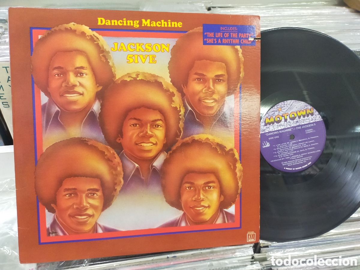 Discos de vinilo: Jackson 5 LP dancing machine u.s.a.