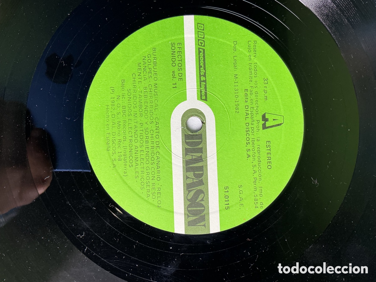 Discos de vinilo: EFECTOS DE SONIDO VOL. II &ndash; LP DE ARCHIVO SONORO - Foto 3