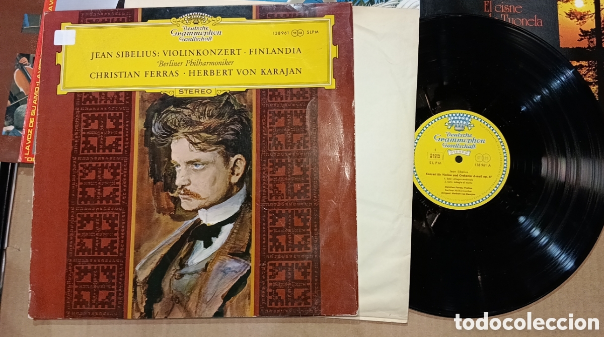 Discos de vinilo: LOTE 6 DISCOS SOBRE TODO SIBELIUS - Foto 5