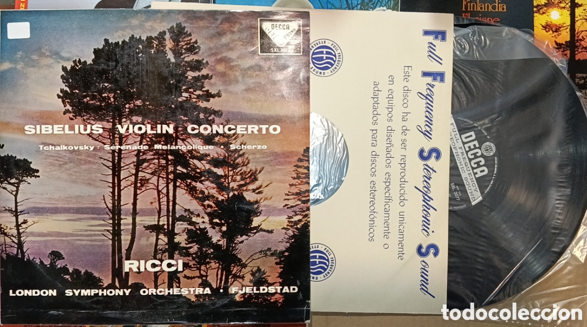Discos de vinilo: LOTE 6 DISCOS SOBRE TODO SIBELIUS - Foto 6