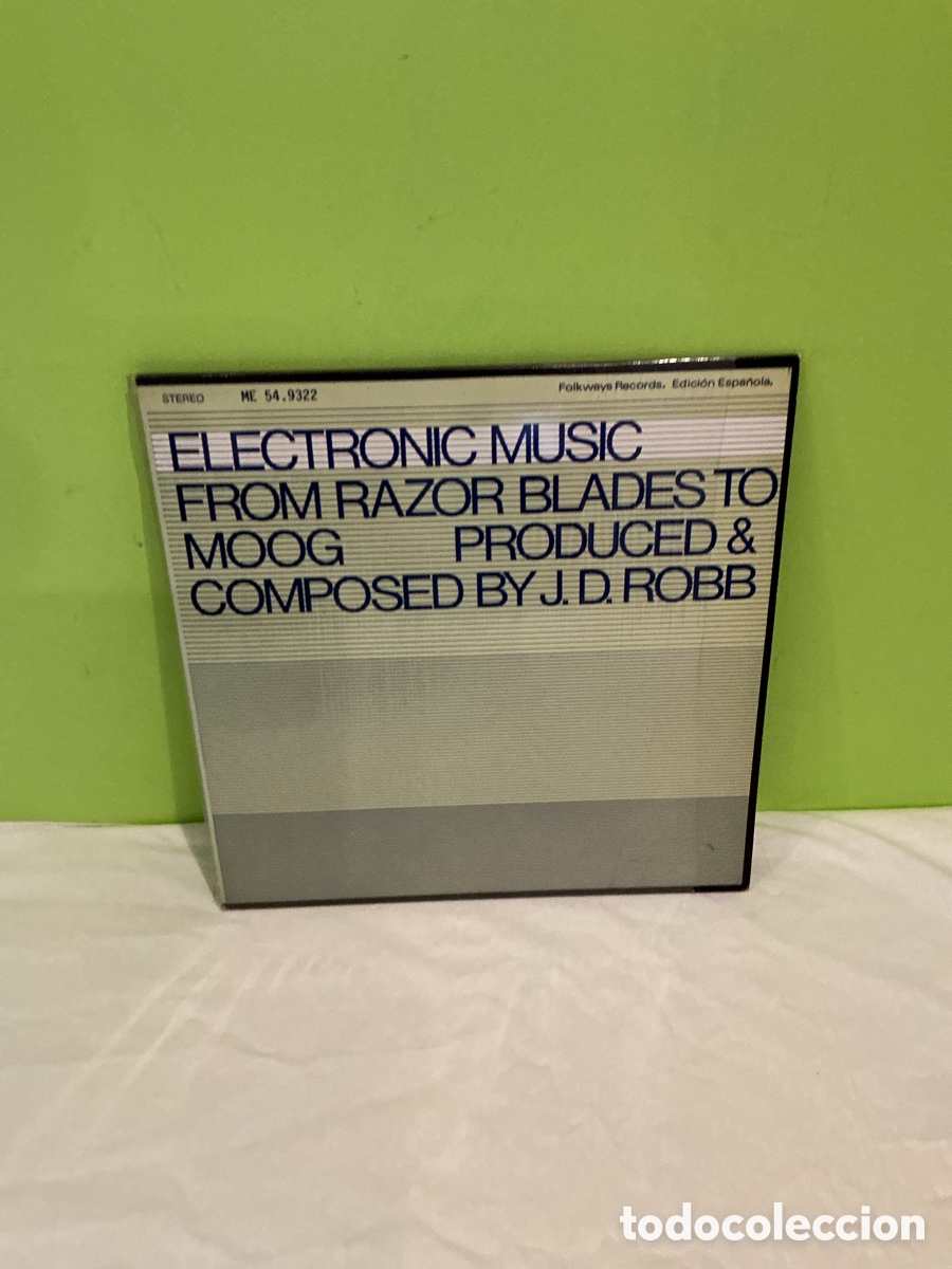 Discos de vinilo: J. D. ROBB &ndash; ELECTRONIC MUSIC FROM RAZOR BLADES TO MOOG &ndash; LP FOLKWAYS