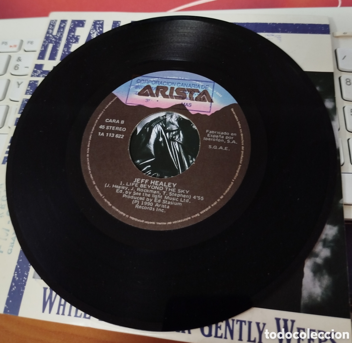 Discos de vinilo: The Jeff Healey band - while my guitar gently weeps - Foto 3