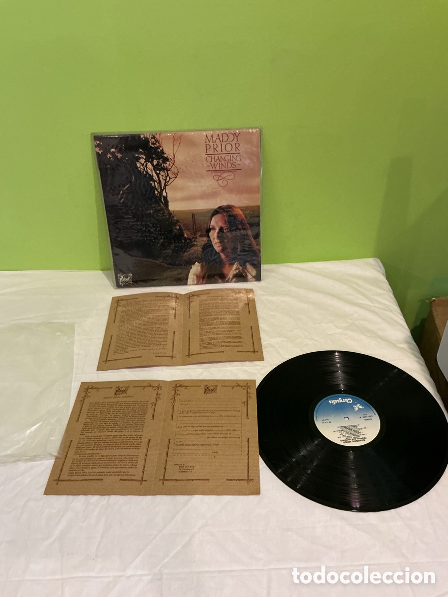Discos de vinilo: MADDY PRIOR &ndash; CHANGING WINDS &ndash; LP CHRYSALIS FOLK ROCK 1978 - Foto 2