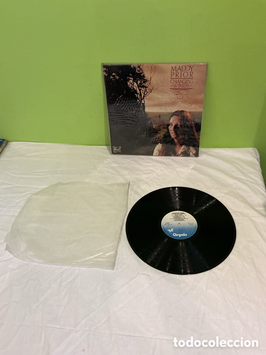 Discos de vinilo: MADDY PRIOR &ndash; CHANGING WINDS &ndash; LP CHRYSALIS FOLK ROCK 1978 - Foto 5