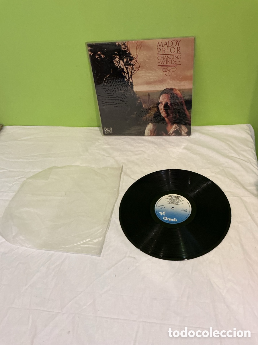 Discos de vinilo: MADDY PRIOR &ndash; CHANGING WINDS &ndash; LP CHRYSALIS FOLK ROCK 1978 - Foto 6