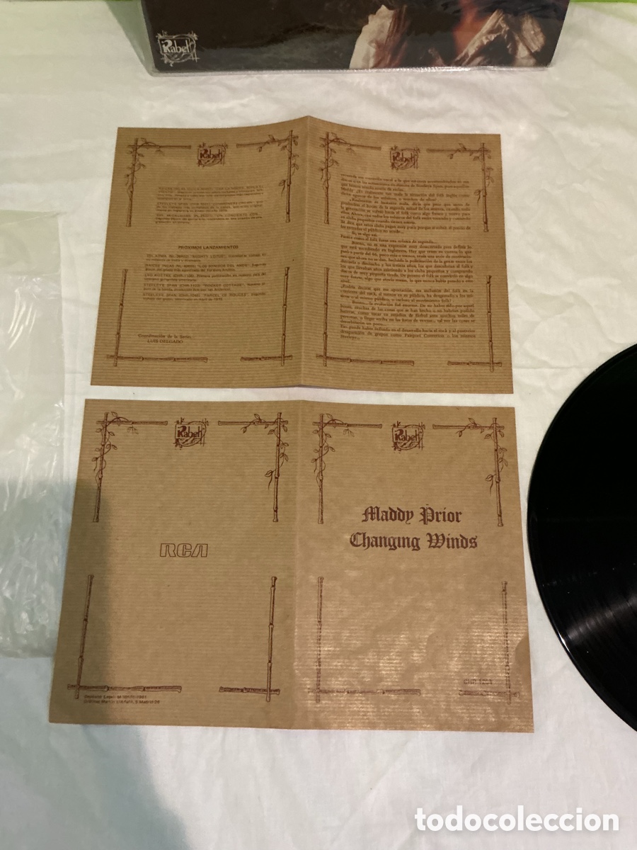 Discos de vinilo: MADDY PRIOR &ndash; CHANGING WINDS &ndash; LP CHRYSALIS FOLK ROCK 1978 - Foto 9