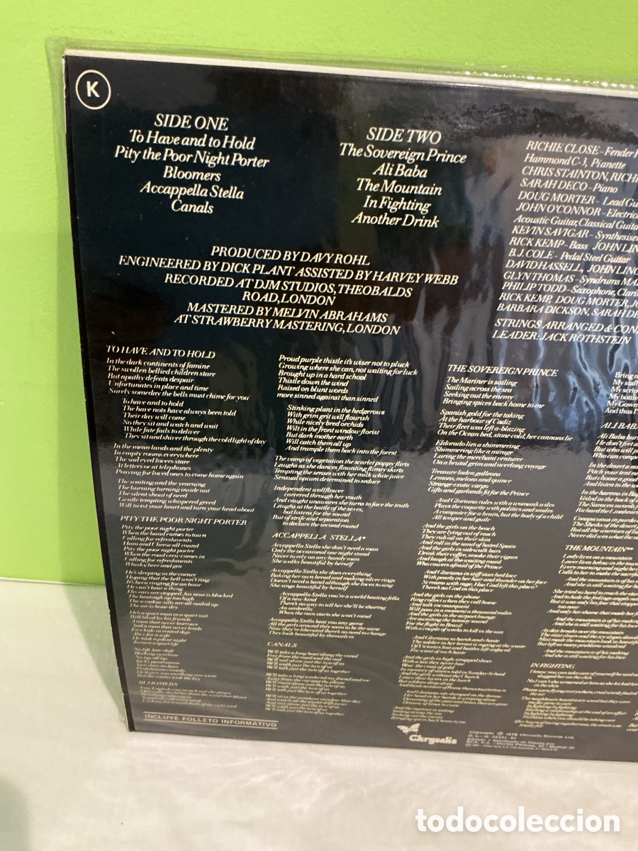 Discos de vinilo: MADDY PRIOR &ndash; CHANGING WINDS &ndash; LP CHRYSALIS FOLK ROCK 1978 - Foto 15