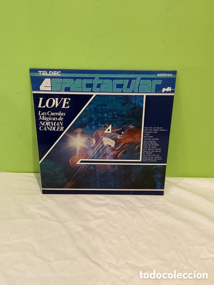 Discos de vinilo: NORMAN CANDLER &ndash; LOVE, LAS CUERDAS M&Aacute;GICAS &ndash; LP TELDEC PDI